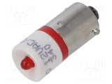 Lampă LED roșie BA9S 12V EAO OptoHiT