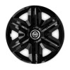 Set 4 capace roti hubcaps fast black R15 pentru gama auto Nissan, Autohelix MSA