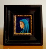 Tablou Limoges G. Candelier | Fecioara Maria | emailuri colorate vechi