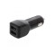 Alimentator USB bricheta auto 2 iesiri 2.4A negru Well