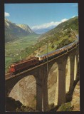 CPIB 25253 CARTE POSTALA - BERN - LOTSCHBERG - SIMPLON - BAHN, TREN TRAVERSAND UN POD, NECIRCULATA