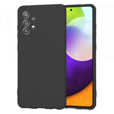 Husa pentru Samsung Galaxy A52s 5G A528 / A52 5G A526 / A52 A525, Techsuit, SoftFlex, Neagra foto