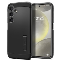 Husa pentru samsung galaxy s24, spigen tough armor, black foto