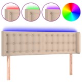 Cumpara ieftin Tablie de pat cu LED cappuccino 147x16x78/88 cm piele ecologica
