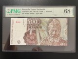 Romania 500 lei 1991 aprilie pick 98b grad 68 pmg