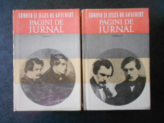 EDMOND SI JULES DE GONCOURT - PAGINI DE JURNAL 2 volume, editie cartonata foto