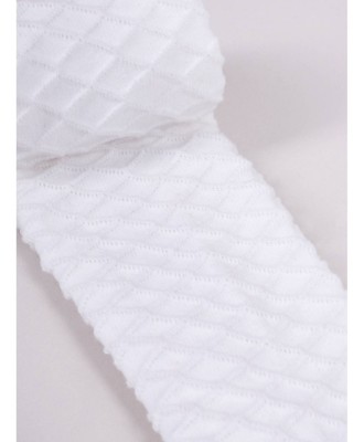 Dres pentru fetițe din jacquard, din bumbac organic, albi (Marimi dresuri: 2-3 foto