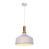 Cumpara ieftin Lustra Denvel I metal alb-auriu 35x35x122 cm
