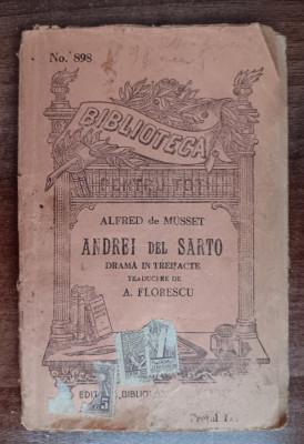 myh 622 - Biblioteca ptr toti - 898 - Alfred de Musset - Andrei del Sarto foto