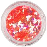 Confetti diamant roşu-portocaliu, neon, INGINAILS