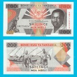 Tanzania (p#25) 200 Shillings 1993 UNC &#039;Ghepard&#039; serie: SM775924