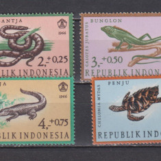 INDONEZIA 1966 FAUNA MI. 558-561 MNH