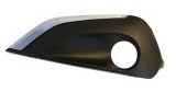 Grila bara Peugeot 208, 2015-, fata, Stanga, cu ornament cromat; cu gaura proiector; lateral