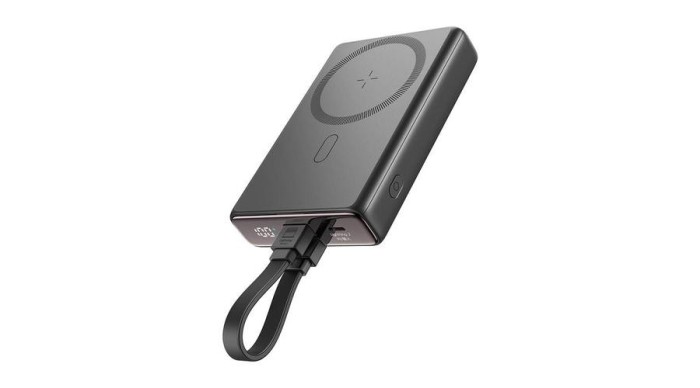 Baterie externă magnetică Joyroom cu suport JR-PBM01, 20W, 10000mA (negru)