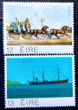 Irlanda 1979 Europa Cept vapor trăsură cai serie 2v neștampilata