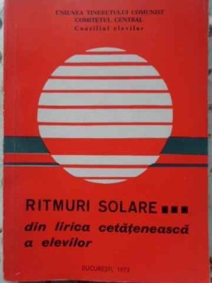 RITMURI SOLARE... DIN LIRICA CETATENEASCA A ELEVILOR-COLECTIV-230323 foto