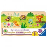 Cumpara ieftin Puzzle Lemn Animalute, 5 Piese, Ravensburger