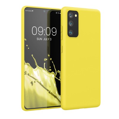 Husa Kwmobile pentru Samsung Galaxy S20 FE, Silicon, Galben, 53604.165 foto