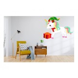 Sticker decorativ Unicorn, Rosu, 75 cm, 1234-7ST