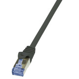 Cumpara ieftin Cablu Patchcord Logikink Cat.6A 10G S/FTP PIMF PrimeLine 0,50m negru, Logilink