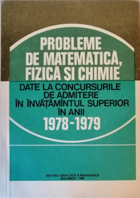 Probleme date la admitere in anii 1978-1979, I. Sabac foto