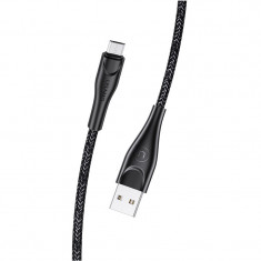 Cablu Date si Incarcare USB la MicroUSB Usams SJ399, U41, Braided, 3 m, Negru SJ399USB01