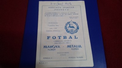 program Prahova Pl. - Metalul Plopeni foto