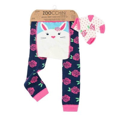 Set pantaloni si soseste antiderapante, Zoocchini, 12-18 Luni &amp;Atilde;&amp;cent;&amp;acirc;&amp;sbquo;&amp;not;&amp;acirc;&amp;euro;&amp;oelig; Bunny foto