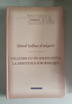 T&amp;acirc;lcuire cu de-amănuntul la episto sobornicești- Sf&amp;acirc;ntul Teofilact al Bulgariei foto