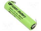 Acumul: Ni-MH 7/5A 1,2V 3800mAh urechi pentru lipire 380mA