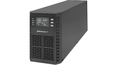 Sursă de alimentare ne&amp;icirc;ntreruptibilă Qoltec UPS | 2kVA | 2000W | Power factor 1.0 | LCD | EPO | USB | On-line foto