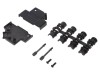 Carcasă D-Sub Ecranată ENCITECH 45&deg; Metal pentru Conectori 25pin si HD 44pin