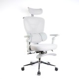 Cumpara ieftin Scaun de birou ergonomic cu brate reglabile, tetiera si suport pentru picioare, gri Best CarHome