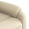 Fotoliu rabatabil, material textil crem - 8