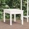 vidaXL Bancă de grădină, alb, 80x44x45 cm, lemn masiv de pin 823998