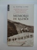 G. TOPIRCEANU AMINTIRI DIN LUPTELE DE LA TURTUCAIA PIRIN PLANINA MEMORII DE RAZBOI