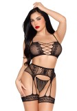 Set Lenjerie Intima Mood Swing Leg Avenue - Neagra