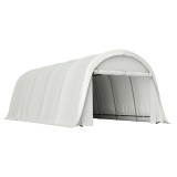 Carport Outsunny 3,6 x 7,2 m Rezistent, Garaj Portabil cu Protecție Solară UPF50+, Cadru Galvanizat, Ușă Mare Rulantă pentru Mașini, Camioane, Bărci,