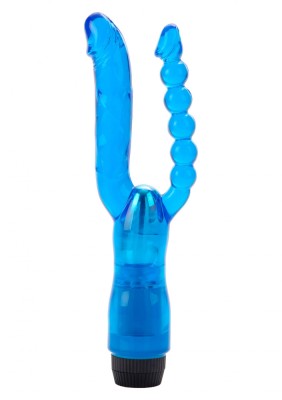 Vibrator 2 capete, Xcel Dual Penetrator Blue foto