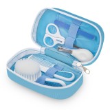 Kit Manichiura Bebelusi Akuku A0308 Albastru: Unghiera, Forfecuta, Pila, Perie, Pieptene