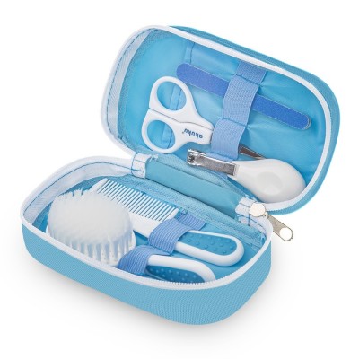 Kit de manichiura si par pentru bebelusi Akuku A0308 Albastru foto