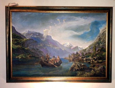 Galerie arta online Tablou peisaj de vara, Pictura ulei, tablou cu rama foto