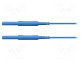 Cablu de măsurare SCH&Uuml;TZINGER 6kVDC 6kVAC 16A 2m Albastru