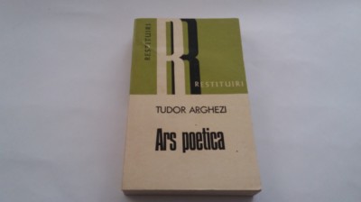 ARS POETICA - TUDOR ARGHEZI RF18/0 foto