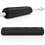Protectie pentru bara fitness din spuma cu velcro, 43 x 8 cm, negru