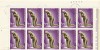 CENTENARUL NASTERII LUI C. BRANCUSI ( LP 906 ) 1976 OBLITERATA BLOC DE 10, Stampilat