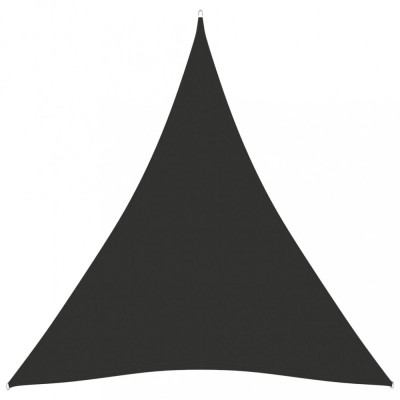 vidaXL Parasolar, antracit, 5x6x6 m, țesătură oxford, triunghiular foto