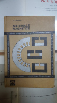 S. Cedighian, Materiale magnetice, &amp;Icirc;ndreptar, București 1974 007 foto