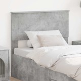vidaXL Tăblie cap cu headboard Gri din beton 75 cm Lemn compozit 888367