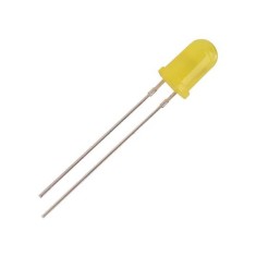 LED 5mm galben 130mcd 15mA 12V OPTOSUPPLY OSY5LU5B64A-12V